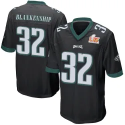 Youth Reed Blankenship Philadelphia Eagles No.32 Game Alternate Super Bowl LIX Jersey - Black