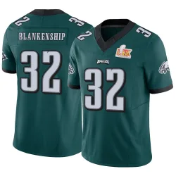 Youth Reed Blankenship Philadelphia Eagles No.32 Limited Vapor F.U.S.E. Super Bowl LIX Jersey - Green