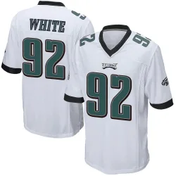 Youth Reggie White Philadelphia Eagles No.92 Game Jersey - White