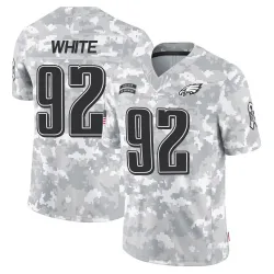 Youth Reggie White Philadelphia Eagles No.92 Limited 2024 Salute to Service Jersey - Arctic Camo