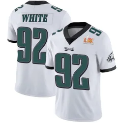 Youth Reggie White Philadelphia Eagles No.92 Limited Vapor Untouchable Super Bowl LIX Jersey - White