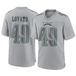 Youth Rick Lovato Philadelphia Eagles No.49 Game Atmosphere Fashion Jersey - Gray