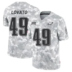 Youth Rick Lovato Philadelphia Eagles No.49 Limited 2024 Salute to Service Jersey - Arctic Camo