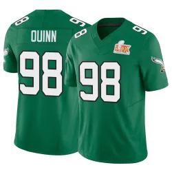 Youth Robert Quinn Philadelphia Eagles No.98 Limited Kelly Alternate Vapor F.U.S.E. Super Bowl LIX Jersey - Green