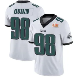 Youth Robert Quinn Philadelphia Eagles No.98 Limited Vapor Untouchable Super Bowl LIX Jersey - White