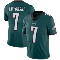 Youth Ron Jaworski Philadelphia Eagles No.7 Limited Midnight Team Color Vapor Untouchable Jersey - Green