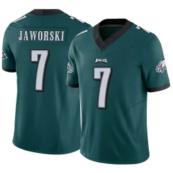 Youth Ron Jaworski Philadelphia Eagles No.7 Limited Vapor F.U.S.E. Jersey - Green