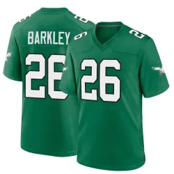 Youth Saquon Barkley Philadelphia Eagles No.26 Game Kelly Alternate Jersey - Green