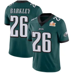 Youth Saquon Barkley Philadelphia Eagles No.26 Limited Midnight Team Color Vapor Untouchable Super Bowl LIX Jersey - Green
