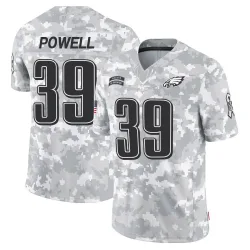 Youth ShunDerrick Powell Philadelphia Eagles No.39 Limited 2024 Salute to Service Jersey - Arctic Camo