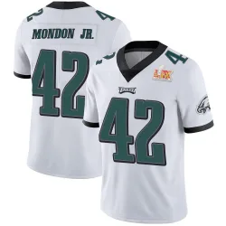 Youth Smael Mondon Jr. Philadelphia Eagles No.42 Limited Vapor Untouchable Super Bowl LIX Jersey - White