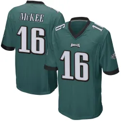 Youth Tanner McKee Philadelphia Eagles No.16 Game Team Color Jersey - Green