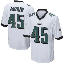 Youth Taylor Morin Philadelphia Eagles No.45 Game Jersey - White