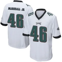 Youth Terrace Marshall Jr. Philadelphia Eagles No.46 Game Jersey - White