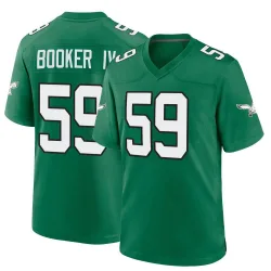 Youth Thomas Booker IV Philadelphia Eagles No.59 Game Kelly Alternate Jersey - Green