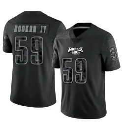 Youth Thomas Booker IV Philadelphia Eagles No.59 Limited Reflective Jersey - Black