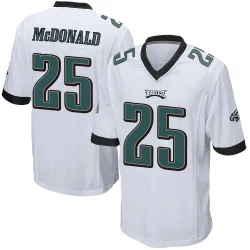 Youth Tommy McDonald Philadelphia Eagles No.25 Game Jersey - White