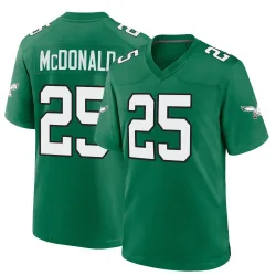 Youth Tommy McDonald Philadelphia Eagles No.25 Game Kelly Alternate Jersey - Green