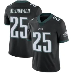 Youth Tommy McDonald Philadelphia Eagles No.25 Limited Alternate Vapor Untouchable Jersey - Black