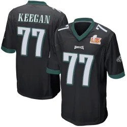 Youth Trevor Keegan Philadelphia Eagles No.77 Game Alternate Super Bowl LIX Jersey - Black