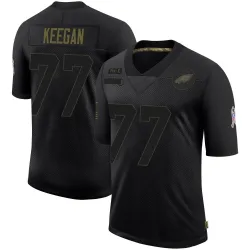 Youth Trevor Keegan Philadelphia Eagles No.77 Limited 2020 Salute To Service Jersey - Black