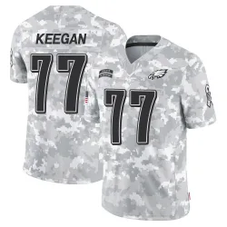 Youth Trevor Keegan Philadelphia Eagles No.77 Limited 2024 Salute to Service Jersey - Arctic Camo