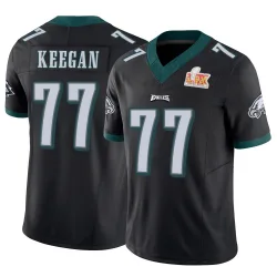 Youth Trevor Keegan Philadelphia Eagles No.77 Limited Vapor F.U.S.E. Super Bowl LIX Jersey - Black