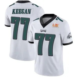 Youth Trevor Keegan Philadelphia Eagles No.77 Limited Vapor Untouchable Super Bowl LIX Jersey - White