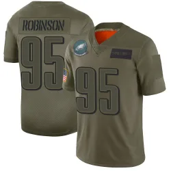 Youth Ty Robinson Philadelphia Eagles No.95 Limited 2019 Salute to Service Jersey - Camo