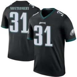 Youth Wilbert Montgomery Philadelphia Eagles No.31 Legend Color Rush Jersey - Black