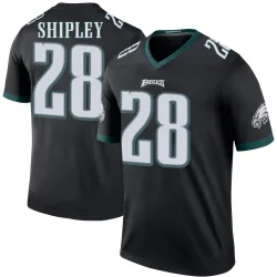 Youth Will Shipley Philadelphia Eagles No.28 Legend Color Rush Jersey - Black