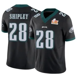 Youth Will Shipley Philadelphia Eagles No.28 Limited Vapor F.U.S.E. Super Bowl LIX Jersey - Black